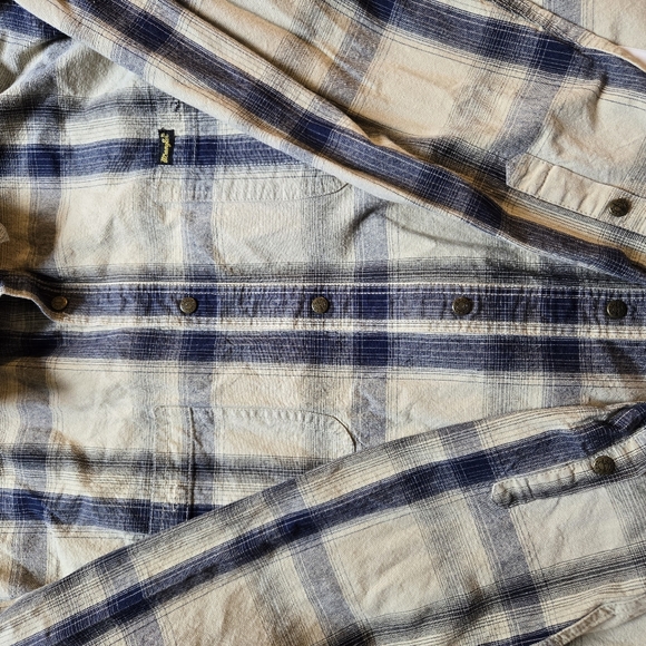 Wrangler Authentics Mens Plaid Button-up Shirt Size XL 100% Cotton Long Sleeve - Picture 6 of 8